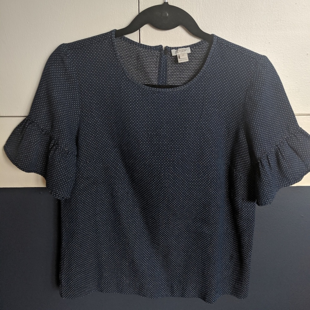 J.Crew ruffle top size XS